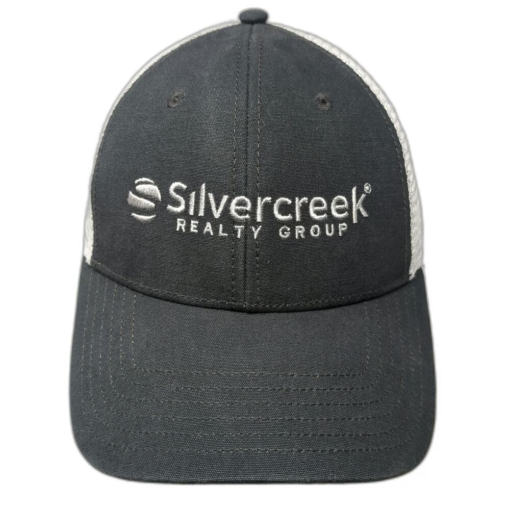 The North Face Trucker Hat Gray One Size Silvercreek Realty Group Mesh Snapback